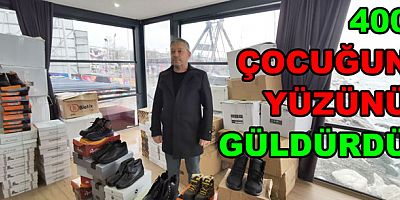 ALİ ALTINBAŞ 400 ÇOCUĞUN YÜZÜNÜ GÜLDÜRDÜ