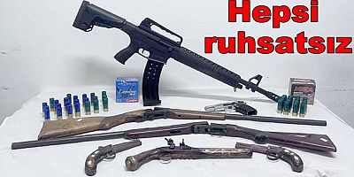 ALTINOVA’DA KAÇAK 7 SİLAH ELE GEÇİRİLDİ