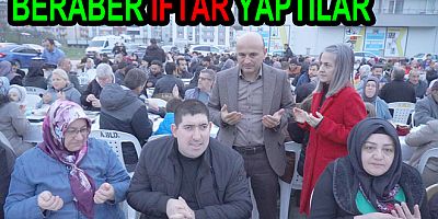ALTINOVA’DA MAHALLELİ BİRLİKTE ORUÇ AÇTI