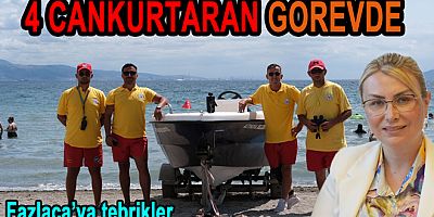 ALTINOVA HERSEK PLAJI’NDA CANKURTARANLAR GÖREVDE