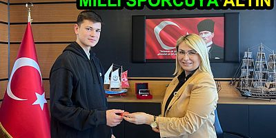 ALTINOVA’LI MİLLİ SPORCUYA ALTIN