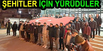 ALTINOVA ŞEHİTLER İÇİN YÜRÜDÜ
