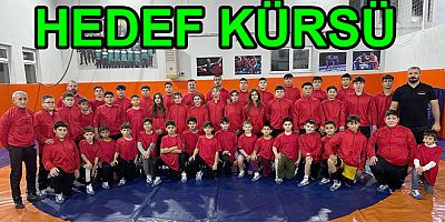 ALTINOVALI GÜREŞÇİLER KÜRSÜYE ÇALIŞIYOR