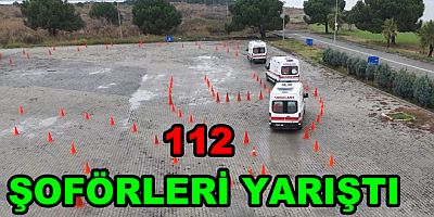 AMBULANS ŞOFÖRLERİ YARIŞTI