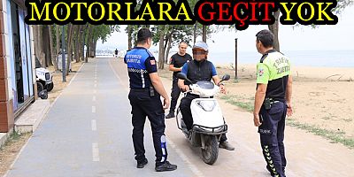 ARAŞTIRMA SAHİLİNDE MOTOR DENETİMİ YAPILIYOR