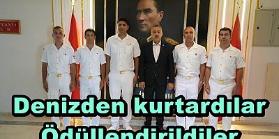 ARMUTLU’DA BABA VE KIZI KURTARANLARA BAŞARI BELGESİ VERİLDİ