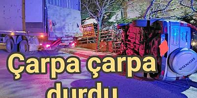 ARMUTLU’DA FRENİ BOŞALAN ARAÇ ORTALIĞI SAVAŞ ALANINA ÇEVİRDİ!