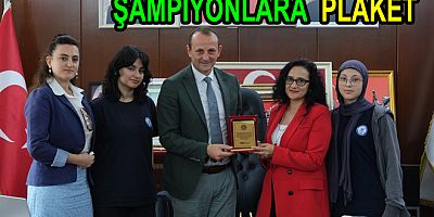 ATIK ŞAMPİYONLARINA PLAKET VERİLDİ