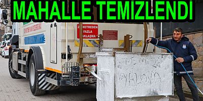 BAĞLARBAŞI MAHALLESİNİ TEMİZLEDİ