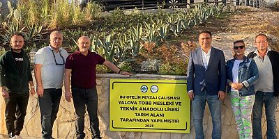 BALIKESİR’DE OKULUN PEYSAJINI YALOVALI ÖĞRENCİLER YAPTI