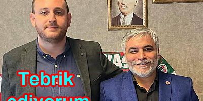 BAŞKAN BÜYÜKGÜMÜŞ’Ü TEBRİK EDİYORUM