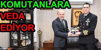BAŞKAN ORAL, KOMUTANLARA VEDA ETTİ