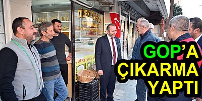 BAŞKAN TUTUK GOP’A ÇIKARMA YAPTI