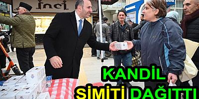 BAŞKAN TUTUK KANDİL SİMİDİ İKRAM ETTİ