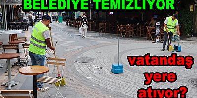 BELEDİYE MERKEZİ TEMİZLEDİ