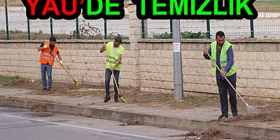 BELEDİYE YALOVA ÜNİVERSİTESİNİ TEMİZLEDİ