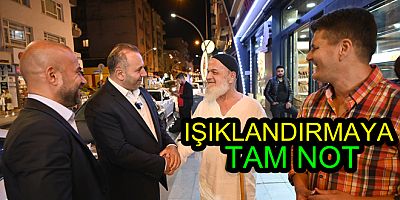 CADDE IŞIKLANDIRMALARINA TAM NOT