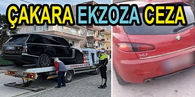 ÇAKAR TAKAN SÜRÜCÜ TRAFİKTEN MEN EDİLDİ