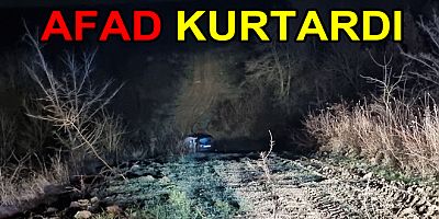 ÇAMURA SAPLANDILAR AFAD KURTARDI