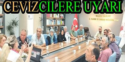 CEVİZ ÜRETİCİLERİNE EĞİTİM VERİLDİ
