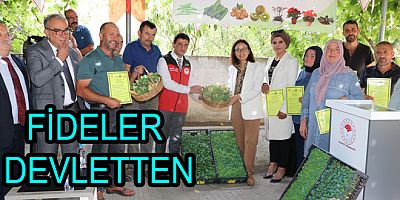 ÇİFTÇİLERE 490 BİN ADET SEBZE FİDESİ DAĞITILDI
