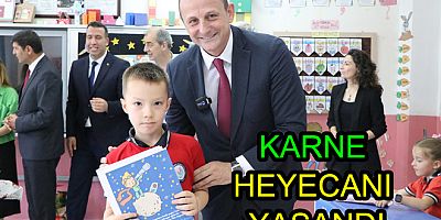 ÇİFTLİKKÖY’DE KARNE HEYECANI YAŞANDI