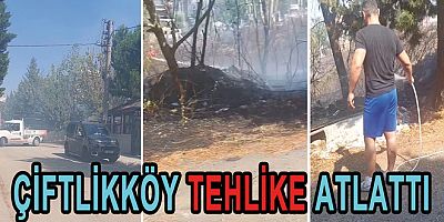 ÇİFTLİKKÖY’DE KORKUTAN YANGIN SÖNDÜRÜLDÜ