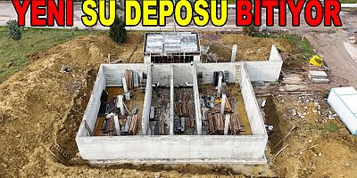 ÇİFTLİKKÖY’DE YENİ SU DEPOSU İNŞAATI HIZLA İLERLİYOR