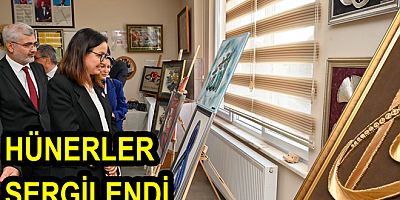 ÇİFTLİKKÖY’LÜ KURSİYERLER SERGİ AÇTI