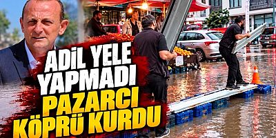 ÇİFTLİKKÖY PAZARINDA SIRAT KÖPRÜSÜ KURULDU
