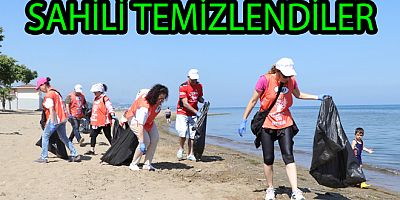 ÇİFTLİKKÖY SAHİLİ TEMİZLENDİ