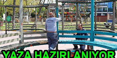 ÇİFTLİKKÖY SAHİLİ YAZA HAZIRLANIYOR