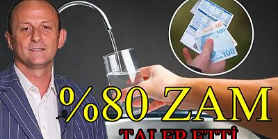 ÇİFTLİKKÖYDE SUYA YÜZDE SEKSEN ZAM GELİYOR