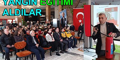 ÇINARCIK’TA YANGIN SEMİNERİ DÜZENLENDİ
