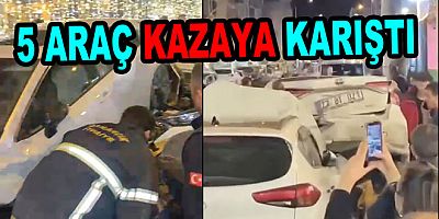 ÇINARCIK'TA ZİNCİRLEME KAZA