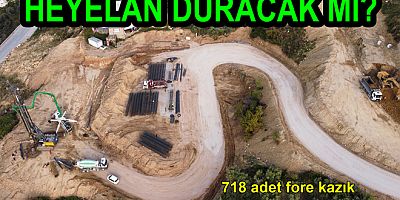 ÇINARCIKTA HEYELANA MÜDAHALE EDİLİYOR