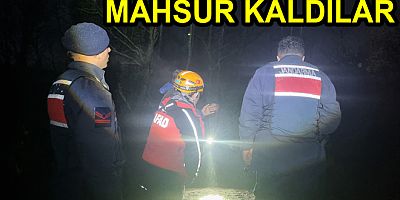 DAĞDA MAHSUR KALDILAR KURTARDILAR