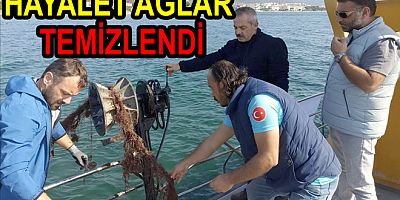 DENİZDEKİ HAYALET AĞLAR TEMİZLENDİ