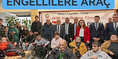 ENGELLİLERE 20 ARAÇ HEDİYE EDİLDİ