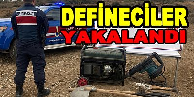 ESENKÖY KARLIK YAYLASI'NDA DEFİNECİLER YAKALANDI