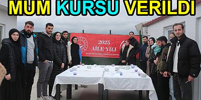 EVLENECEK GENÇLERE MUM KURSU VERİLDİ