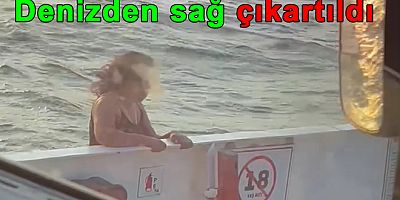 FERİBOTTAN DENİZE ATLAYAN KADININ GÖRÜNTÜLERİ ORTAYA ÇIKTI