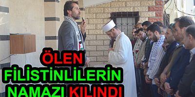 FİLİSTİNLİLER GIYABİ CENAZE NAMAZI KILINDI