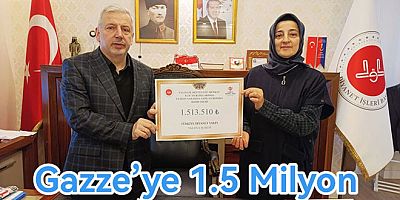GAZZE İÇİN KERMESLERDEN 1 MİLYON 513 BİN TL BAĞIŞ