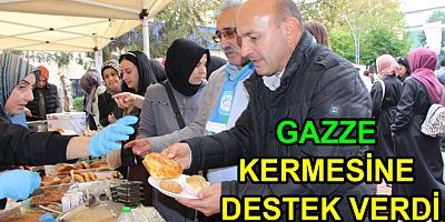 GAZZE İÇİN YARDIM KERMESİ DÜZENLENDİ