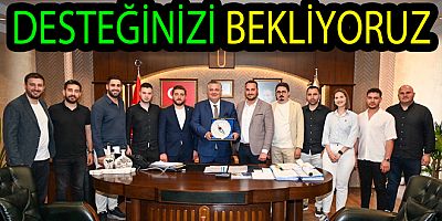 GENÇ GIRIŞIMCILER BAŞKAN GÜREL’I TEBRIK ETTI