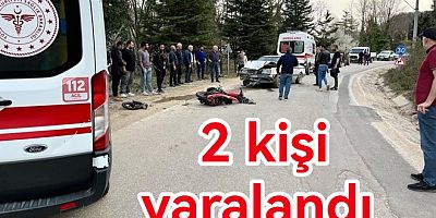 GÜNEYKÖY DE KAZA 2 YARALI