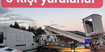 GÜNEYKÖY MEVKİİNDE TRAFİK KAZASINDA 5 KİŞİ YARALANDI