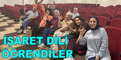 HASTANE PERSONELİ İŞARET DİLİ ÖĞRENDİ