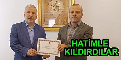 HATİMLE NAMAZ KILDIRANA BELGE VERİLDİ